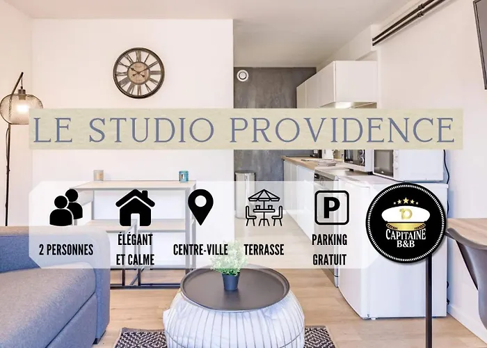 Le Studio Providence - Parking Prive - Terrasse